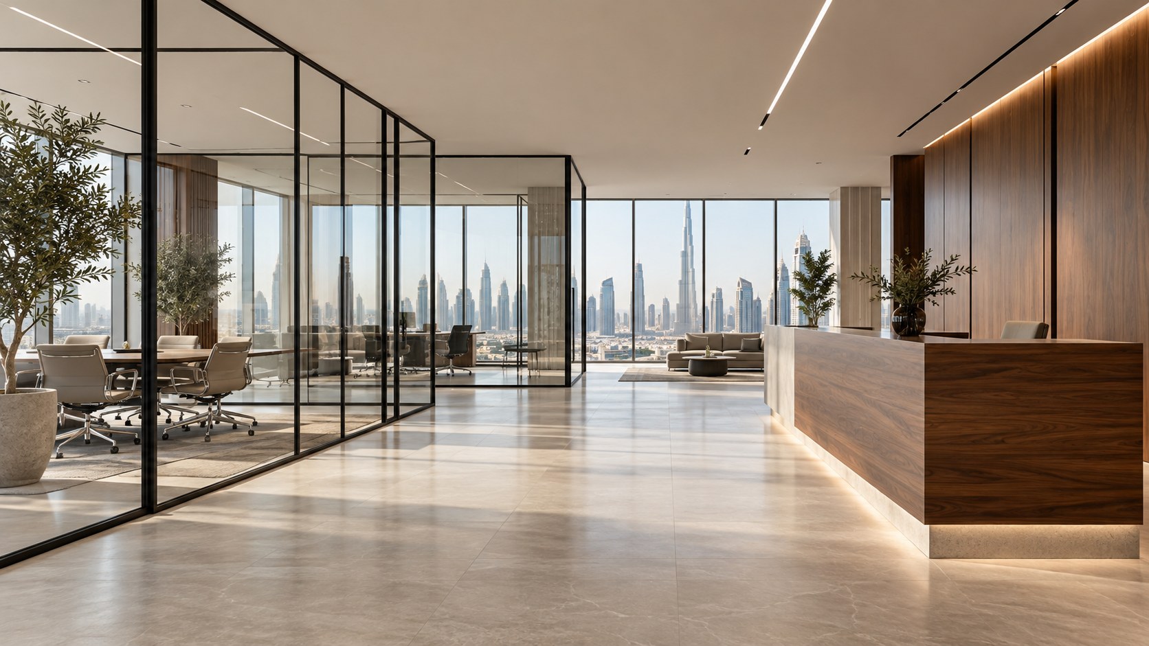 Illustrative office interior